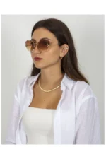 Poloair ženske naočare leptir braon bez rama - Image 3