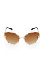 Poloair ženske naočare leptir braon bez rama - Image 4